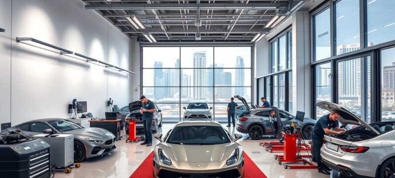 High-quality car repair Dubai