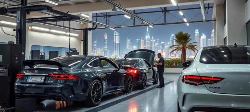 Professional car servicing Dubai