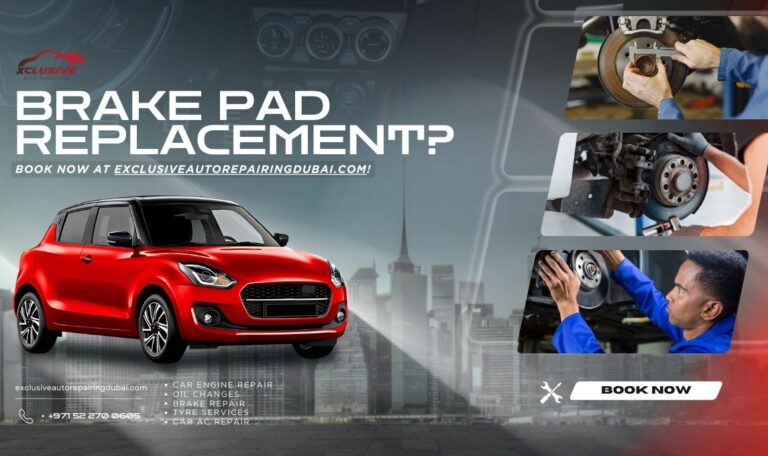 Brake Pad Replacement? Book Now at ExclusiveAutoRepairingDubai.com!