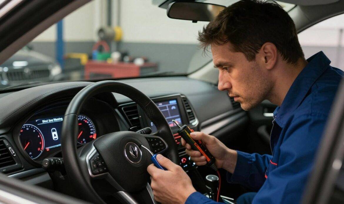 how to fix check blind spot collision warning bcw system