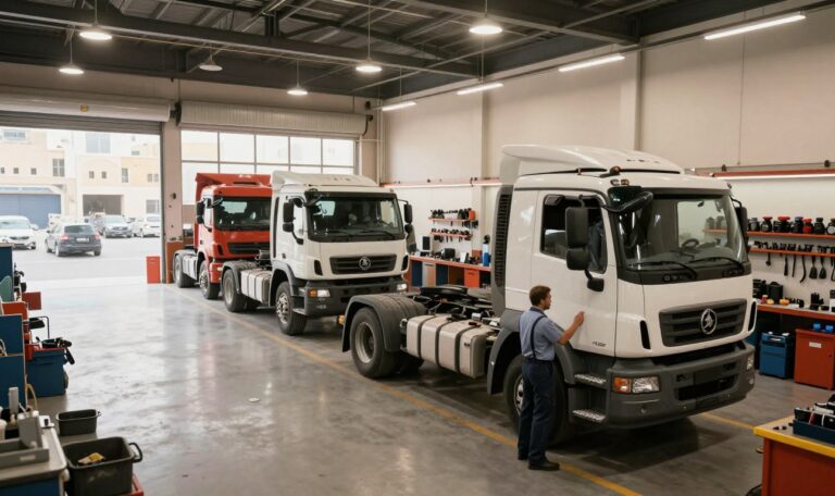 truck workshop near Al Qouz Fourth